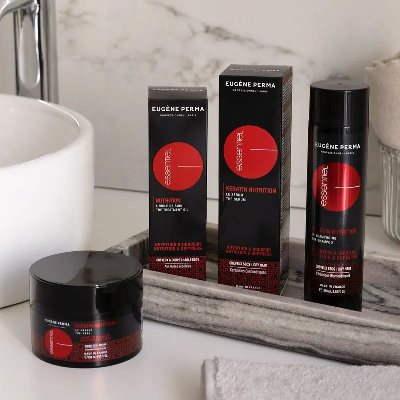 Серум Кератин Nutri за суха и изтощена коса – Eugene Perma Essentiel Keratin Nutrition 200 ml — снимка 2