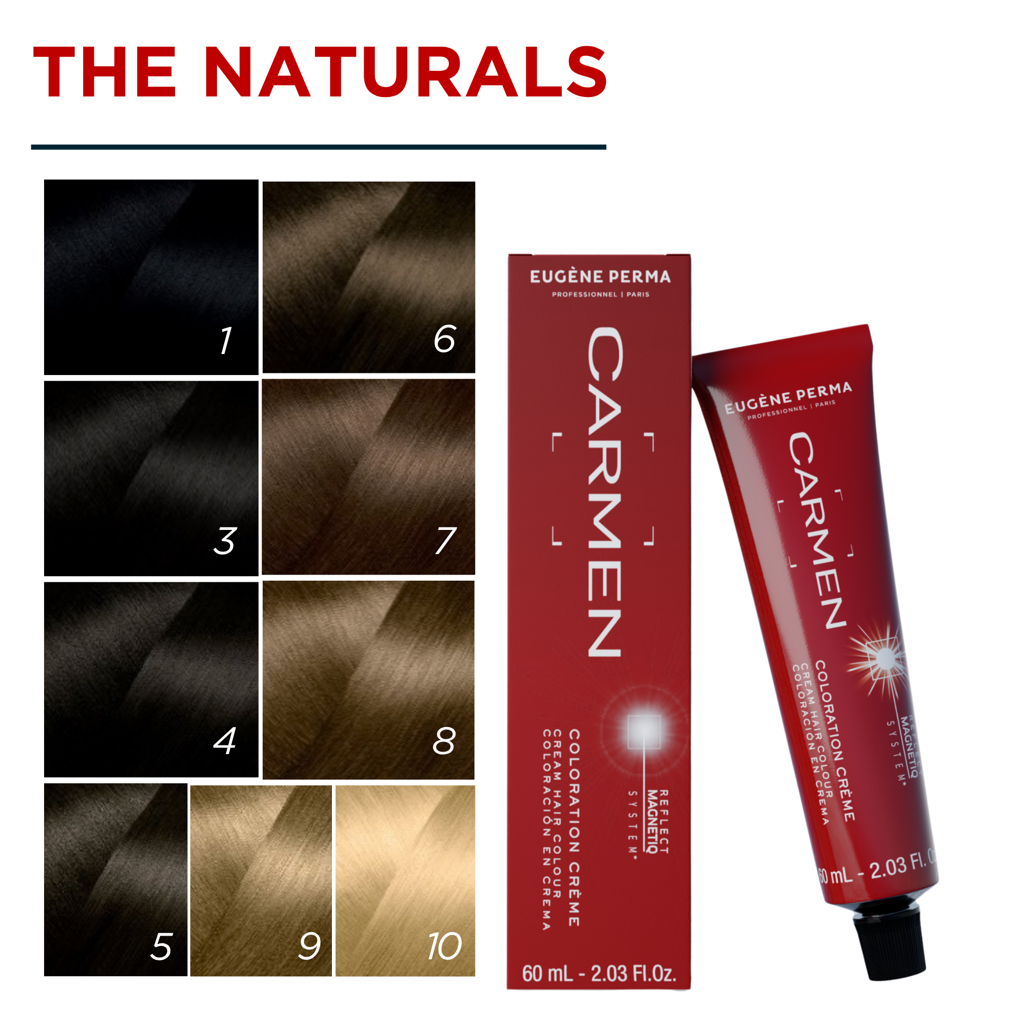 Трайна крем боя за коса с Reflect Magnetic System – Eugene Perma Carmen 60 ml — снимка 4
