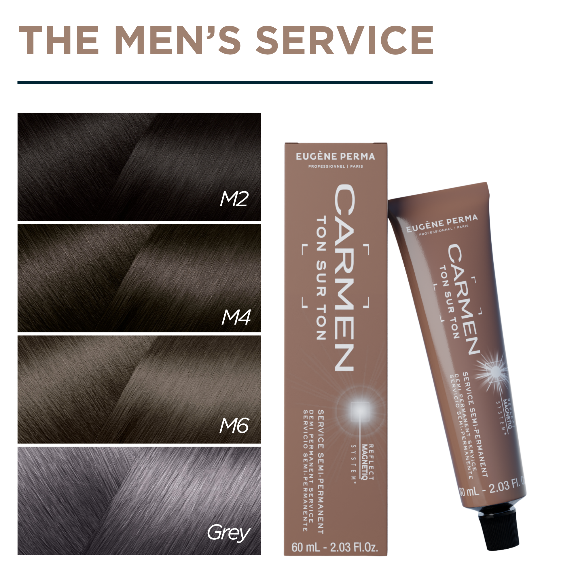 Безамонячна боя за коса и брада за мъже – Eugene Perma Carmen Men 60 ml — снимка 3