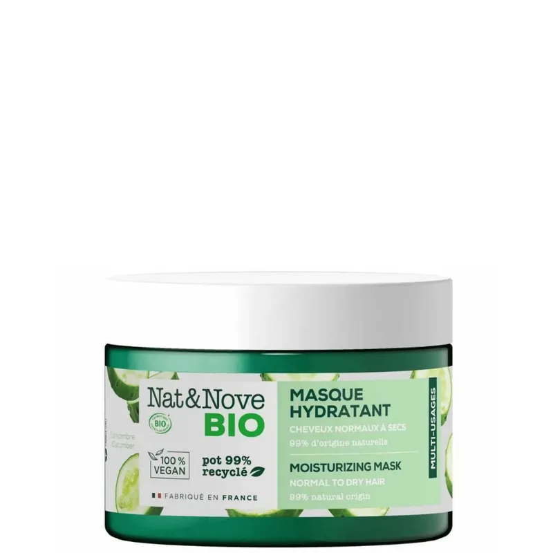 Хидратираща маска за нормална към суха коса с краставица – Nat&Nove BIO Water Lily 300 ml