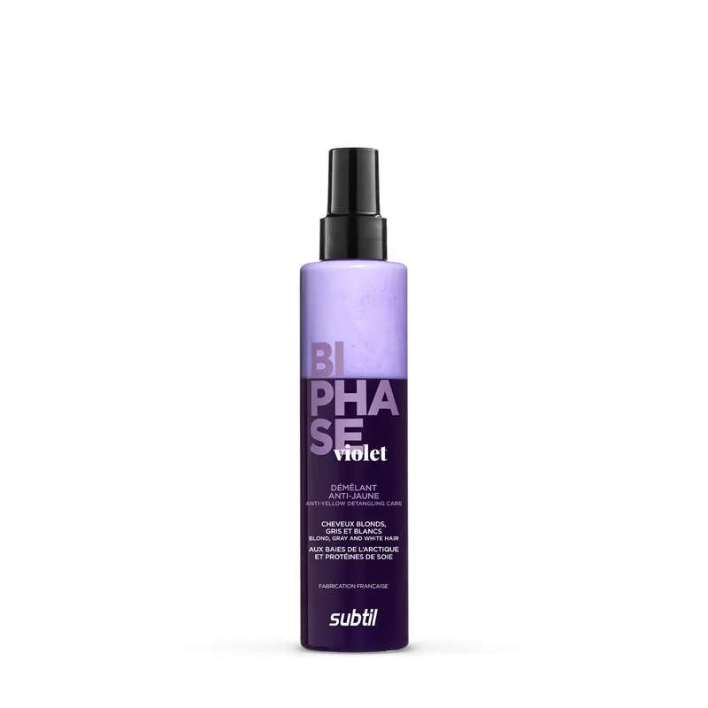 Двуфазен спрей против жълти оттенъци за руса коса Blond – Subtil Biphase 200 ml
