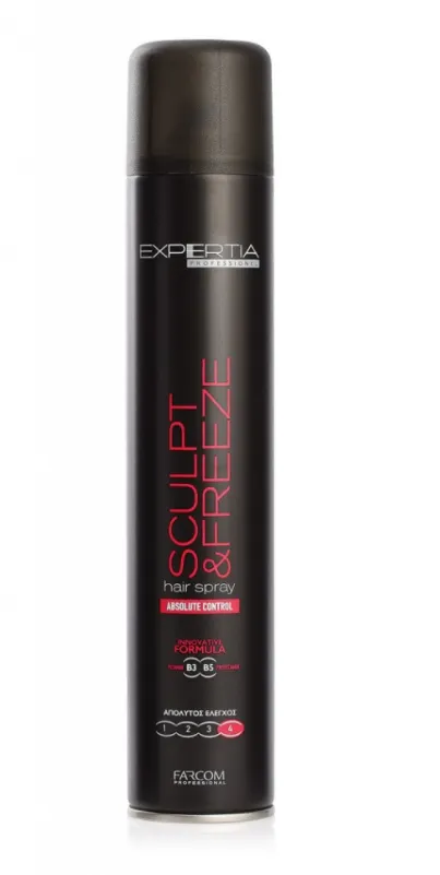 Лак за коса със супер силна фиксация и абсолютен контрол Expertia Professionel Sculpt & Freeze Hair Spray 500ml — снимка 2