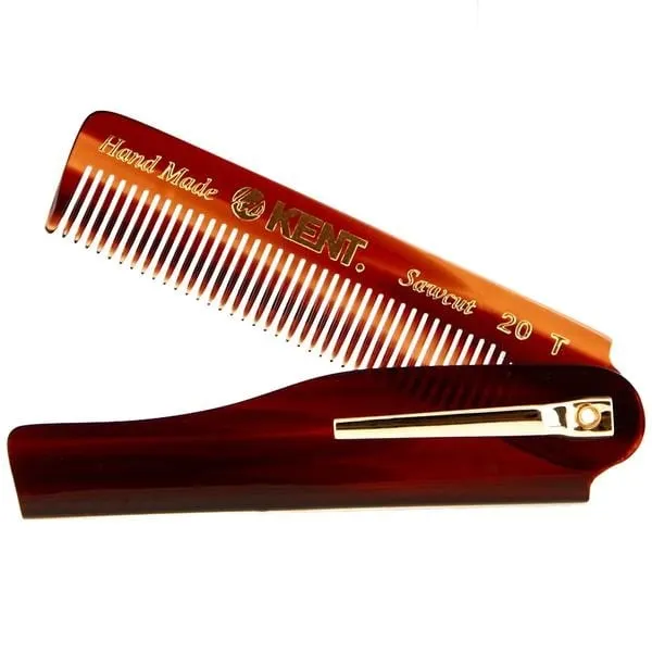 Kent Handmade Folding Comb Fine Hair 75mm