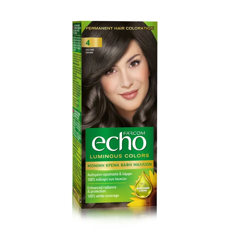 Щадяща боя за коса с екстракт от Маслина и Витамин C Farcom Echo Hair Color 120ml — снимка 4