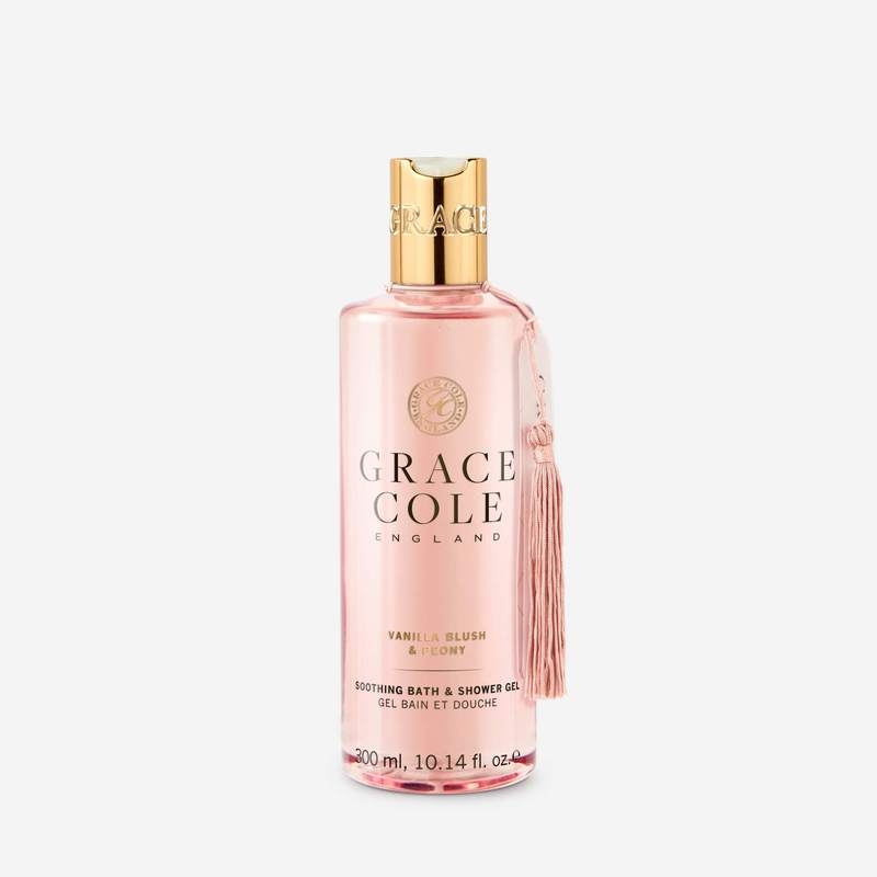 Grace Cole Vanilla Blush & Peony Soothing Bath & Shower Gel 300ml