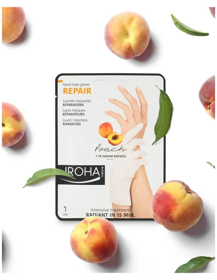 Iroha Repairing Gloves Mask for Hands - Peach — 3