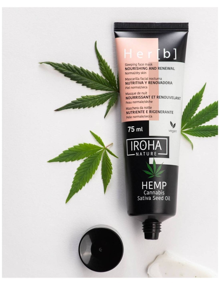 Iroha Nourishing & Renewal Sleeping Face Mask with Cannabis 75ml — 3