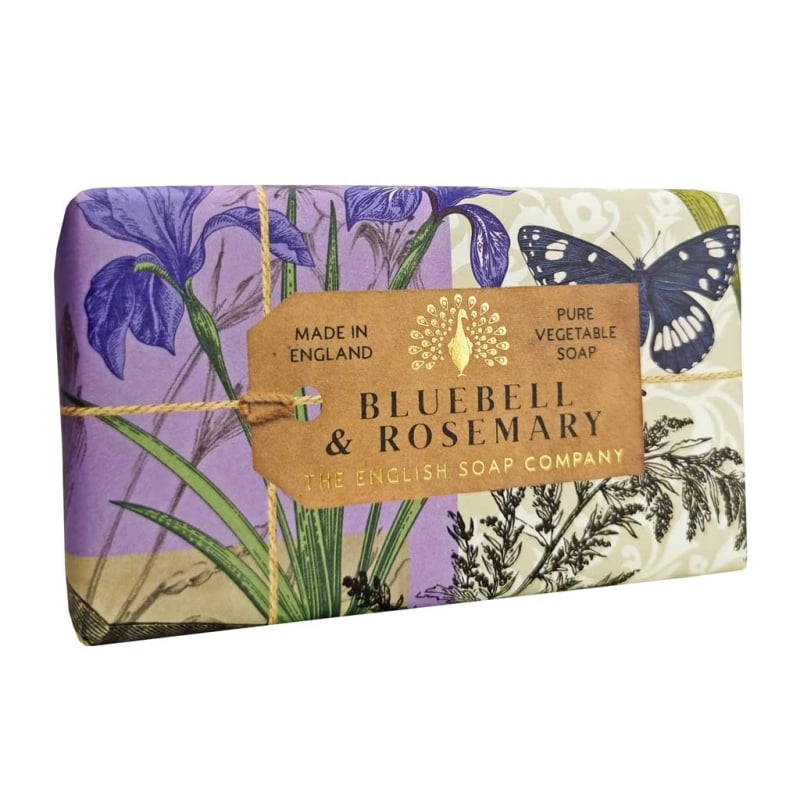 The English Soap Company Anniversary Bluebell and Rosemary Soap 200g
