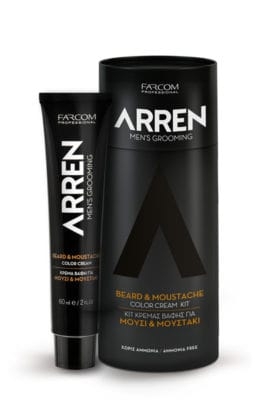 Безамонячна крем боя за брада и мустаци Arren Men's Grooming Beard & Moustache Color Cream Ammonia Free 60ml — 2