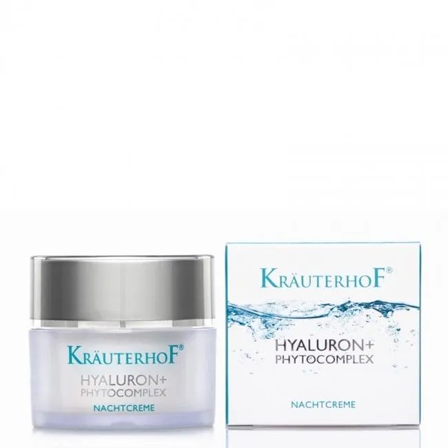 Регенериращ и освежаващ нощен крем за лице Krauterhof Hyaluron+ Phytocomplex Regenerating Night Cream 50ml