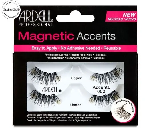 Магнитни изкуствени мигли от естествен косъм Ardell Magnetic Accents 002 False Lashes