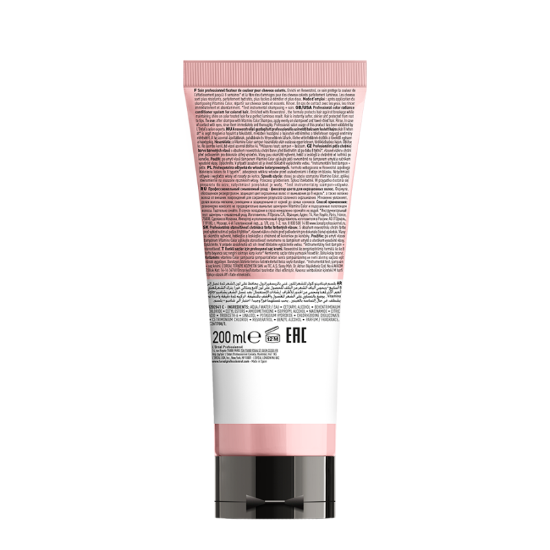 Балсам за запазване на цвета и блясъка на боядисана коса Loreal Professionnel Serie Expert Vitamino Color Resveratrol Conditi