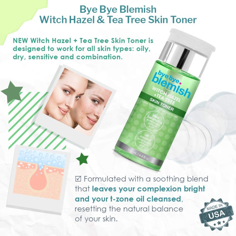 Bye Bye Blemish Witch Hazel + Tea Tree Skin Toner 130ml — 5