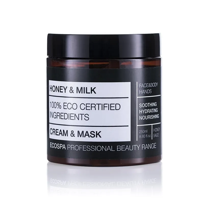 Крем - маска за лице и тяло с Мед и Мляко EcoSpa Honey & Milk Cream & Mask 250ml