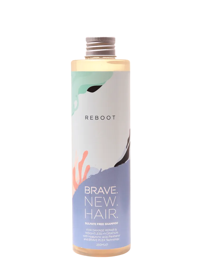 BRAVE.NEW.HAIR Reboot Sulfate-Free Repair and Hydration Shampoo for Damaged Hair 250ml
