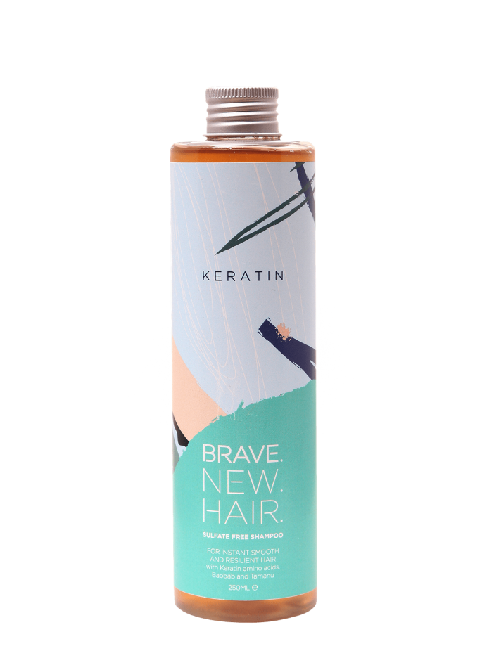 BRAVE.NEW.HAIR Keratin Sulfate-Free Smoothing Shampoo with Keratin 250ml