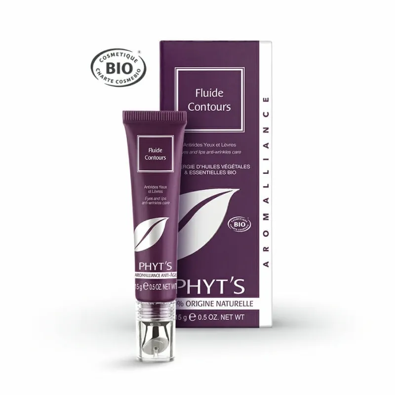 Анти-ейдж флуид - грижа за очи и устни Phyt's Fluide Contours 15g — 2