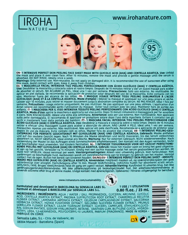 Iroha Perfect Skin Peeling Face Mask with Glycolic Acid — 2