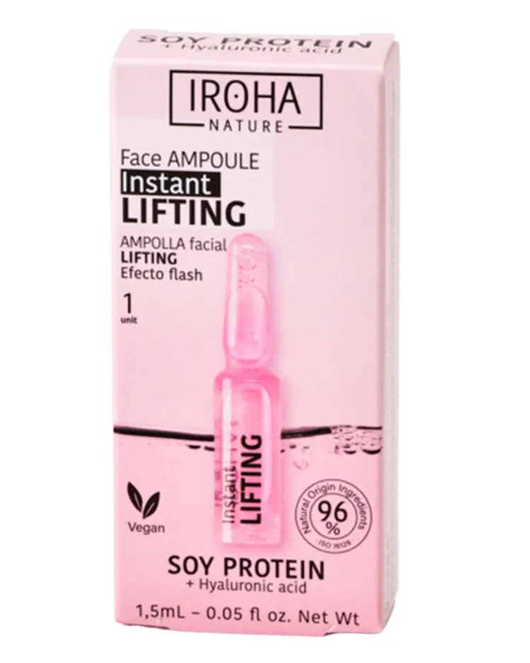 Стягаща ампула за лице със Соев Протеин Iroha Lifting Ampoule with Soy Protein - Instant Effect 1.5ml — 3