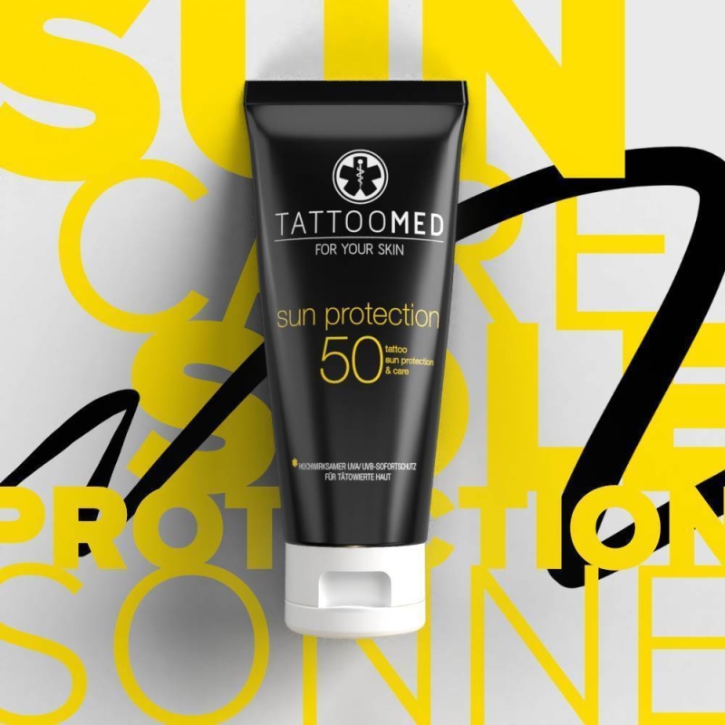 Слънцезащита за татуировки TattooMed Sun Protection SPF50 100ml — снимка 2