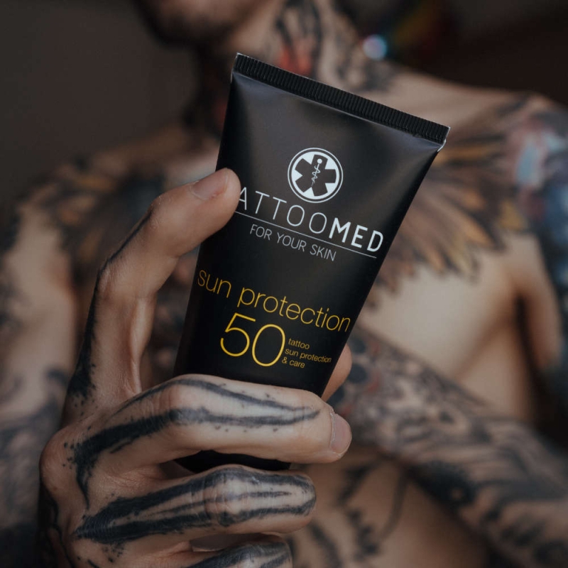 Слънцезащита за татуировки TattooMed Sun Protection SPF50 100ml — снимка 4