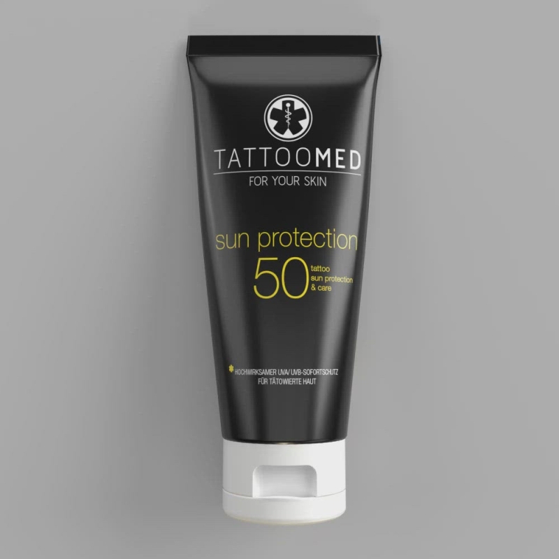 Слънцезащита за татуировки TattooMed Sun Protection SPF50 100ml — снимка 5