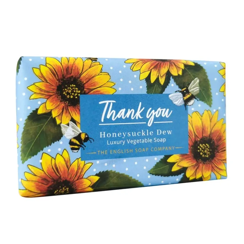 The English Soap Company Thank You Honeysuckle Dew Luxury Vegetable Soap 190g — 2