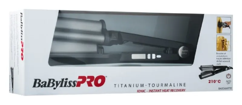 BabyLiss Pro HI-DEF Waver Titanium - Tourmaline Ionic - Instant Heat Recovery BAB2469TTE — 7