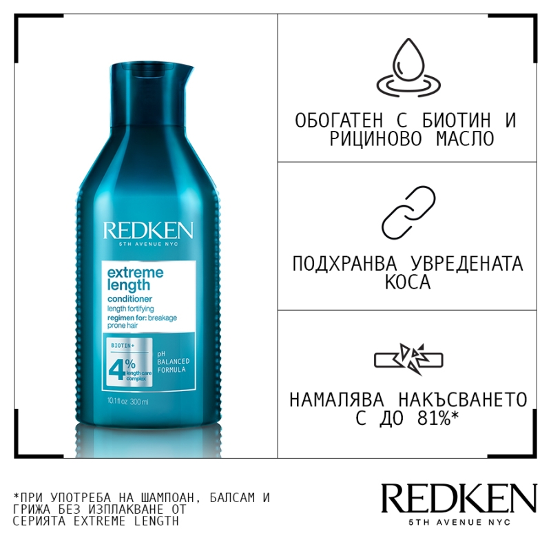 Redken Extreme Length Conditioner with Biotin 300ml — 4