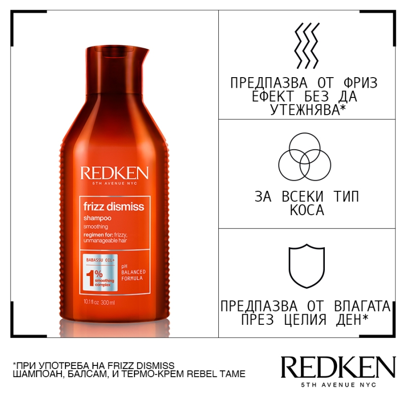 Redken Frizz Dismiss Shampoo 300ml — 2