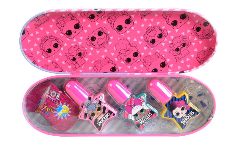 Children’s nail polish set in a metal tin Markwins LOL Surprise! Smacker 482223 — 2