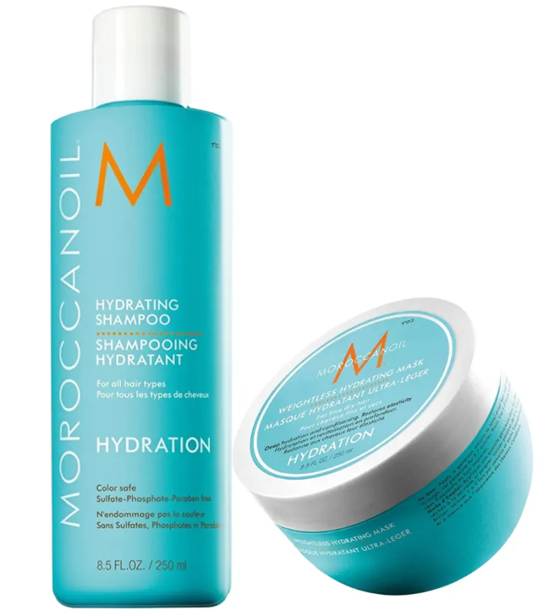 Moroccanoil Hydrating Bundle For Thin Hair Shampoo + Mask