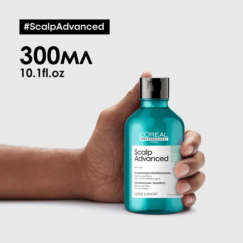 Loreal Professionnel Serie Expert Scalp Advanced Anti-Oiliness Dermo-Purifier Shampoo 300ml — 9