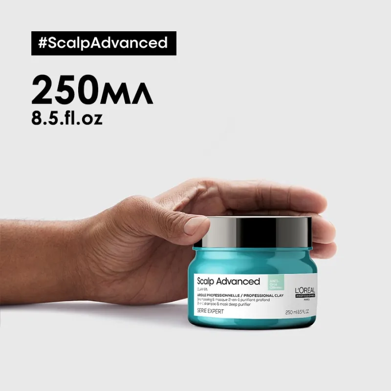 Грижа 2 в 1 шампоан и маска за скалп, склонен към омазняване Loreal Professionnel Serie Expert Scalp Advanced Anti-Oiliness 2