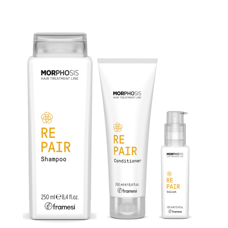 Framesi Morphosis Repair Set 3pcs - Shampoo + Conditioner+Fluid