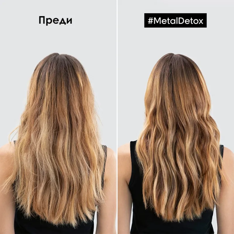 Концентриран крем за коса с топлинна и UV защита Loreal Professionnel Serie Expert Metal Detox Professional High Protective C