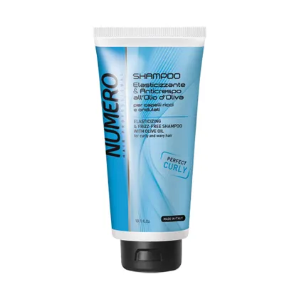 Brelil Numero Elasticizing & Frizz-Free Shampoo with Olive Oil for curly and wavy Hair