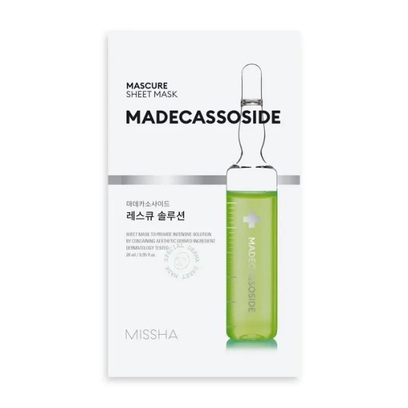 Missha Mascure Rescue Solution Sheet Mask Madecassoside