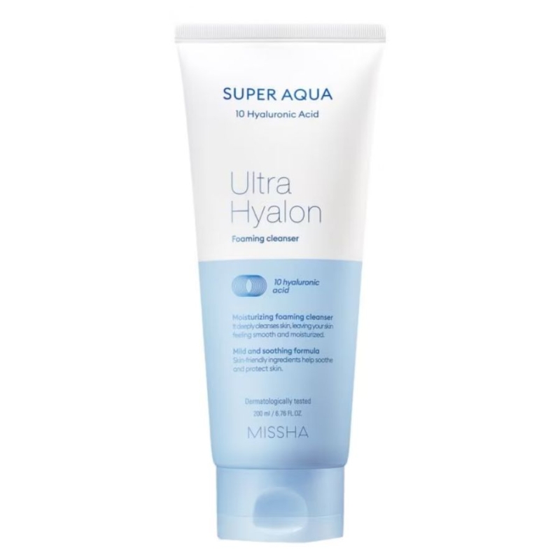 Missha Super Aqua Ultra Hyalron Cleansing Foam 200ml