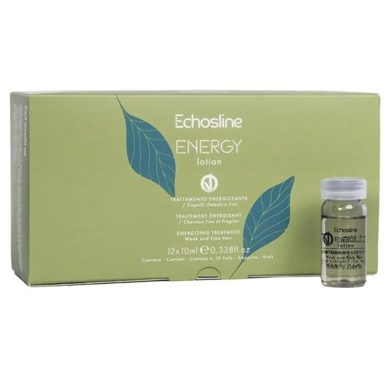 Ампули против косопад Echosline Energy Treatment Weak and Fine Hair 12X10ml