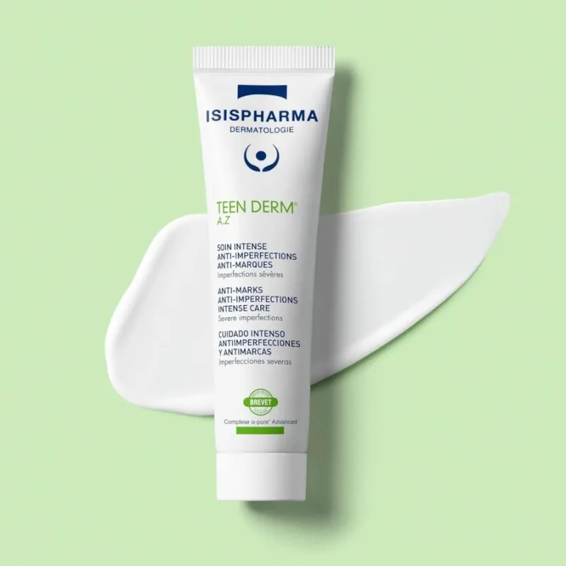 Интензивна грижа за кожата с азелаинова киселина против петна Isis Pharma Teen Derm A.Z Anti Imperfections & Marks Intense Care 30ml — 2