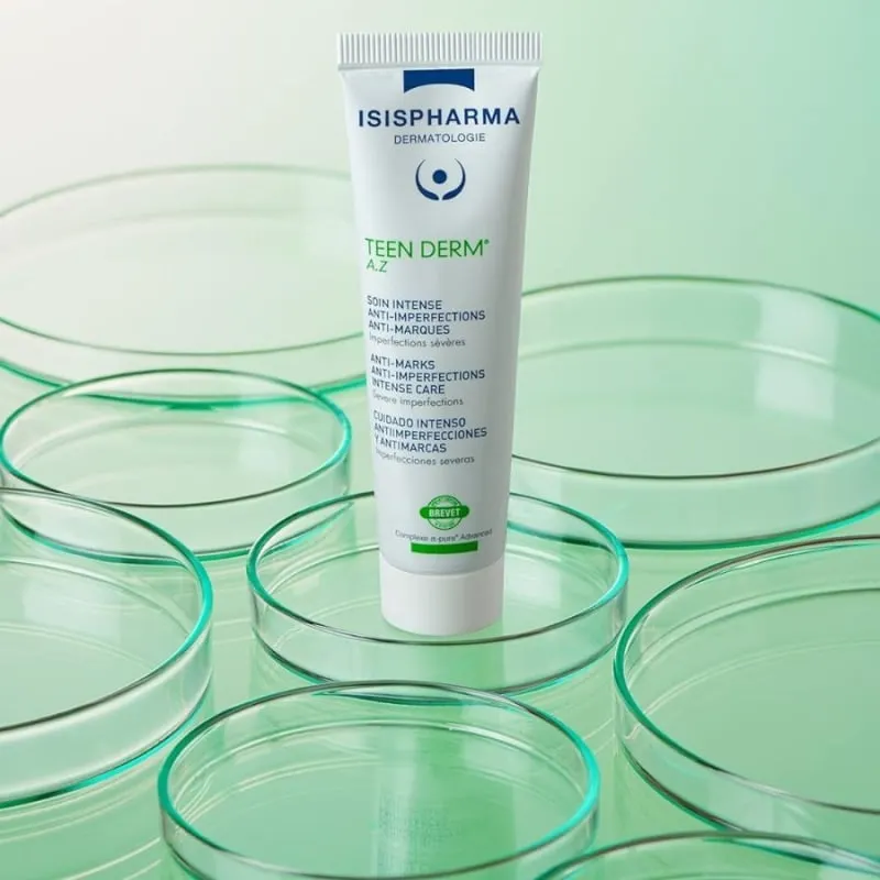 Интензивна грижа за кожата с азелаинова киселина против петна Isis Pharma Teen Derm A.Z Anti Imperfections & Marks Intense Care 30ml — 4