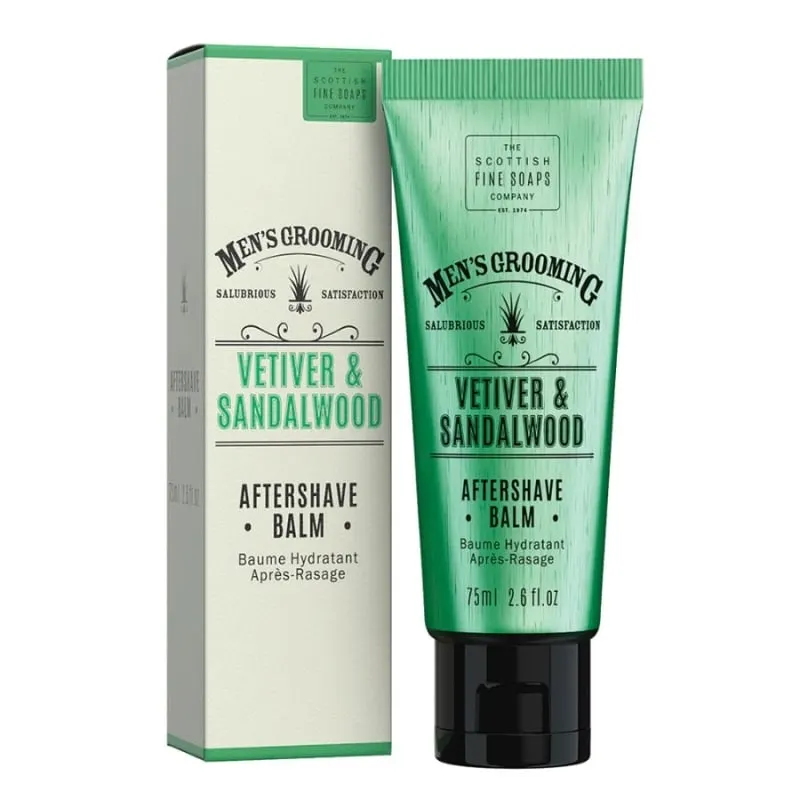 Афтършейв балсам Ветивер и Сандалово дърво Scottish Fine Soaps Men's Grooming Vetiver & Sandalwood Aftershave Balm 75ml