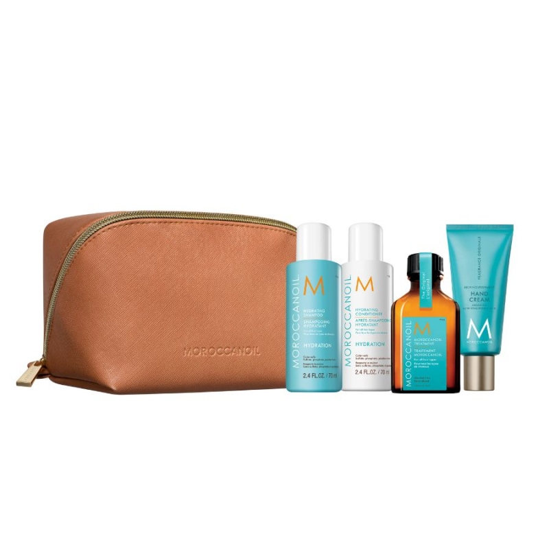 Хидратиращ травъл сет за коса Moroccanoil On The Go Beau Travel Set Hydration 4 pcs