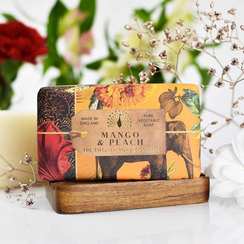 The English Soap Company Mango & Peach Luxury Vegetable Soap 190g