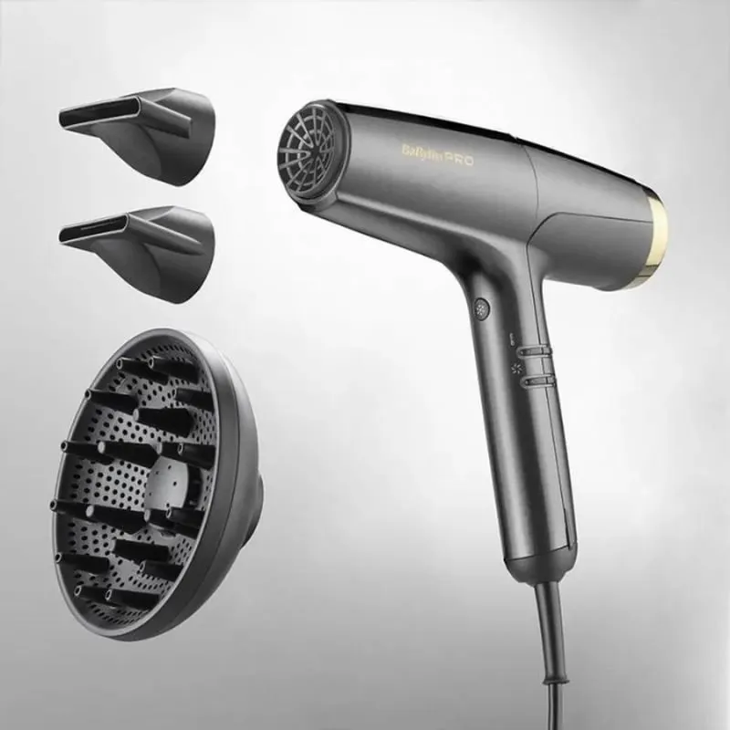 BabyLiss Pro Falco Grey&Gold Hair Deryer — 5