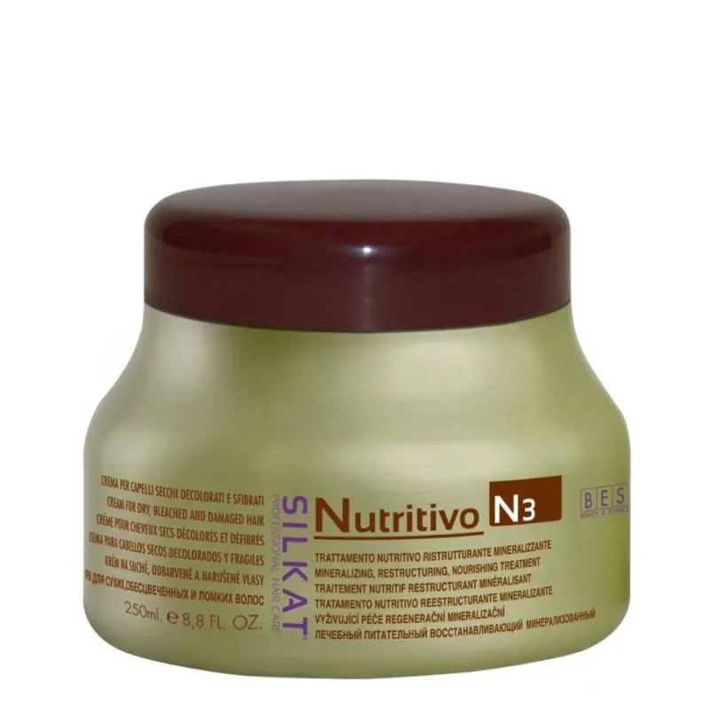 BES Silkat Nutritivo N3 Repairing Mask for Dry and Damaged Hair