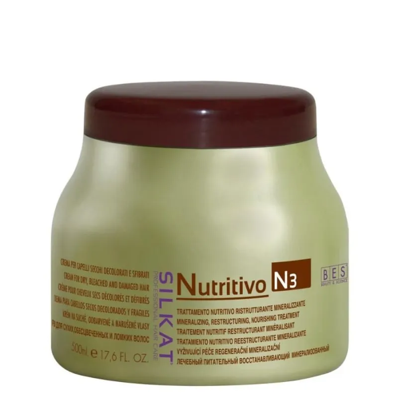 BES Silkat Nutritivo N3 Repairing Mask for Dry and Damaged Hair — 2