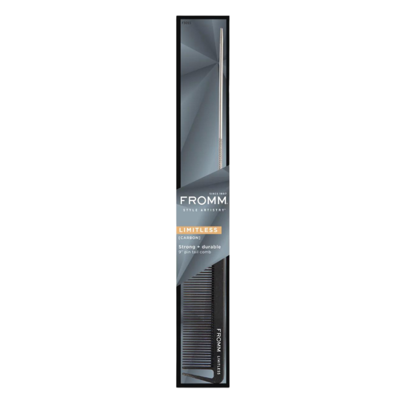 FROMM Limitless 9" Carbon Pin Tail Comb