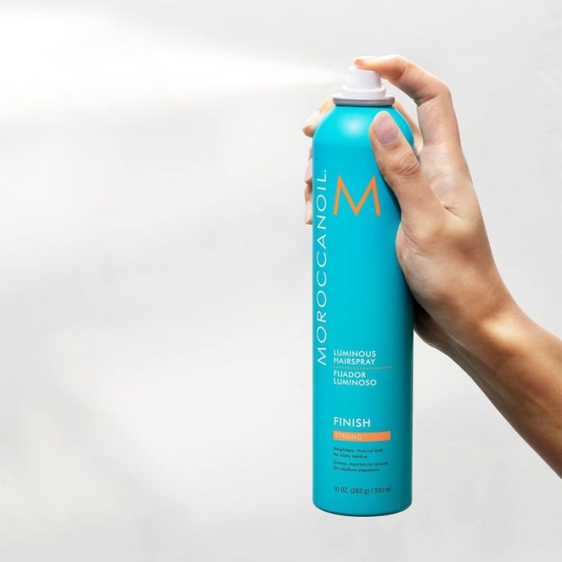 Лак за коса със силна фиксация Moroccanoil Luminous Hairspray Strong 330ml — снимка 3